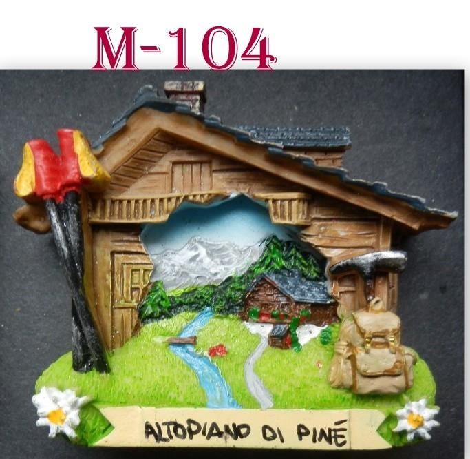 M104 Koelkastmagneet   Altopiano di Piné Italiē, Verzamelen, Overige Verzamelen, Ophalen of Verzenden, Zo goed als nieuw