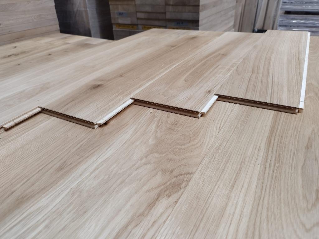 Eiken Lamelparket 100x13x1,5 cm,4 mm toplaag op vol EU eiken