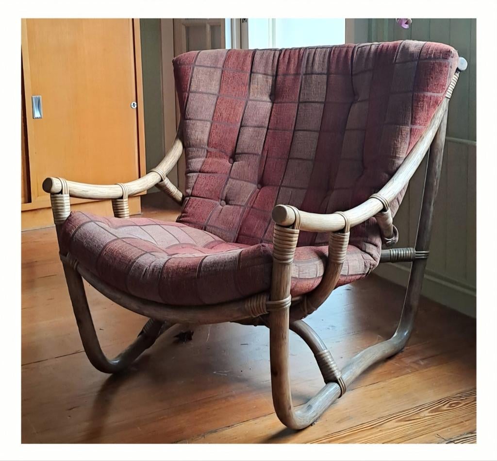 Vintage 70s fauteuil manou, Huis en Inrichting, Fauteuils, Ophalen, Zo goed als nieuw, Overige materialen, 50 tot 75 cm