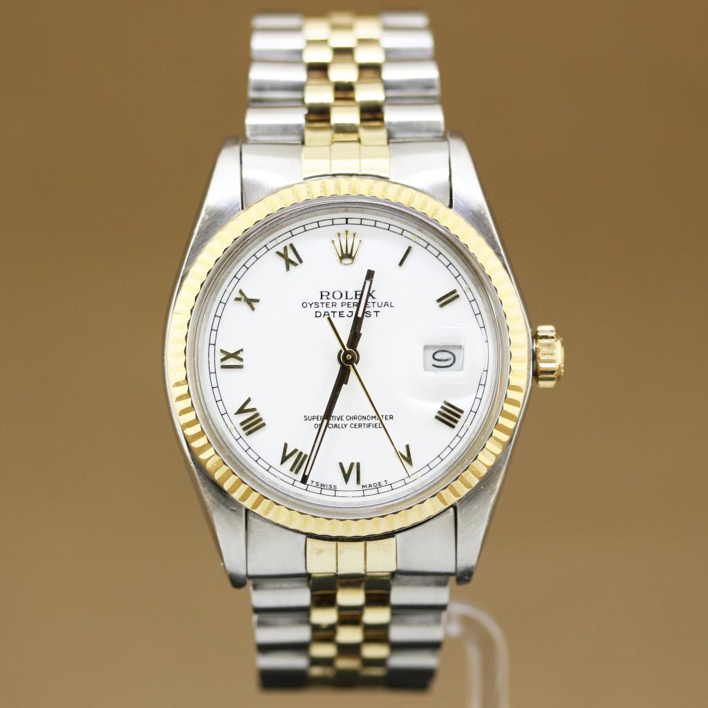 Rolex Datejust Staal-Goud 16013 1986, Staal, Gebruikt, Rolex, Polshorloge