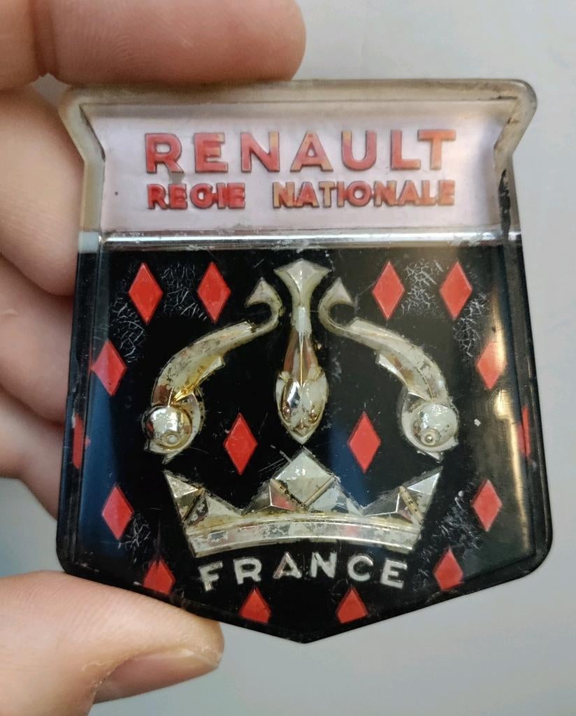 Renault Dauphine Auto Logo Embleem, Auto-onderdelen, Nieuw, Ophalen of Verzenden, Renault, Voor