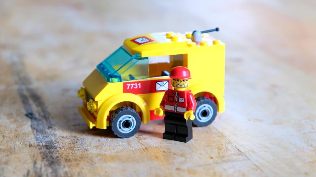 LEGO City 7731 Mail Van, Kinderen en Baby's, Speelgoed | Duplo en Lego, Ophalen of Verzenden, Gebruikt, Complete set, Lego