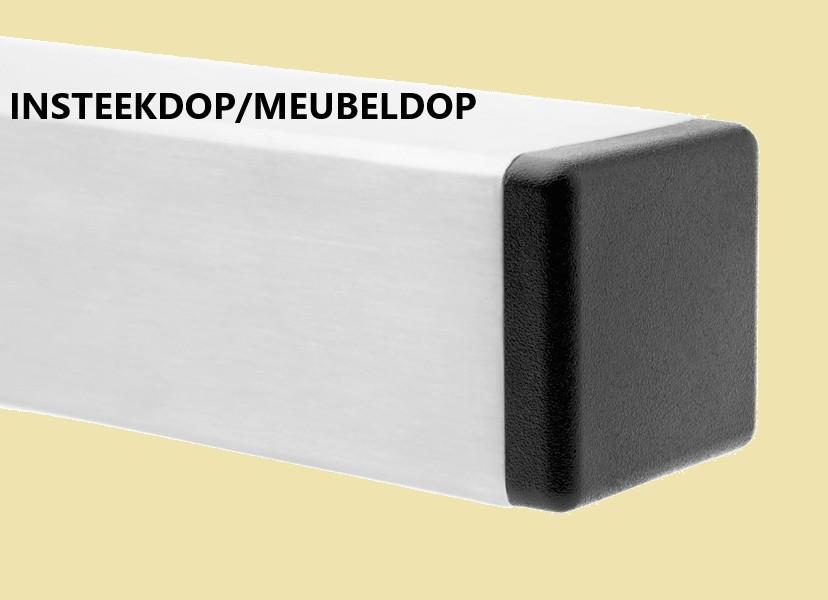 Nieuwe vierkante insteekdoppen tbv koker/poot 40x40mm € 0,95, Ophalen of Verzenden, Nieuw, Overige typen