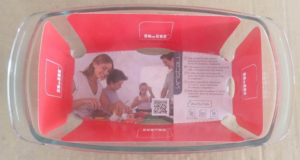 IBILI 480024 KRISTALL 24CM OVENSCHAAL glazen schaal, Ophalen of Verzenden, Nieuw