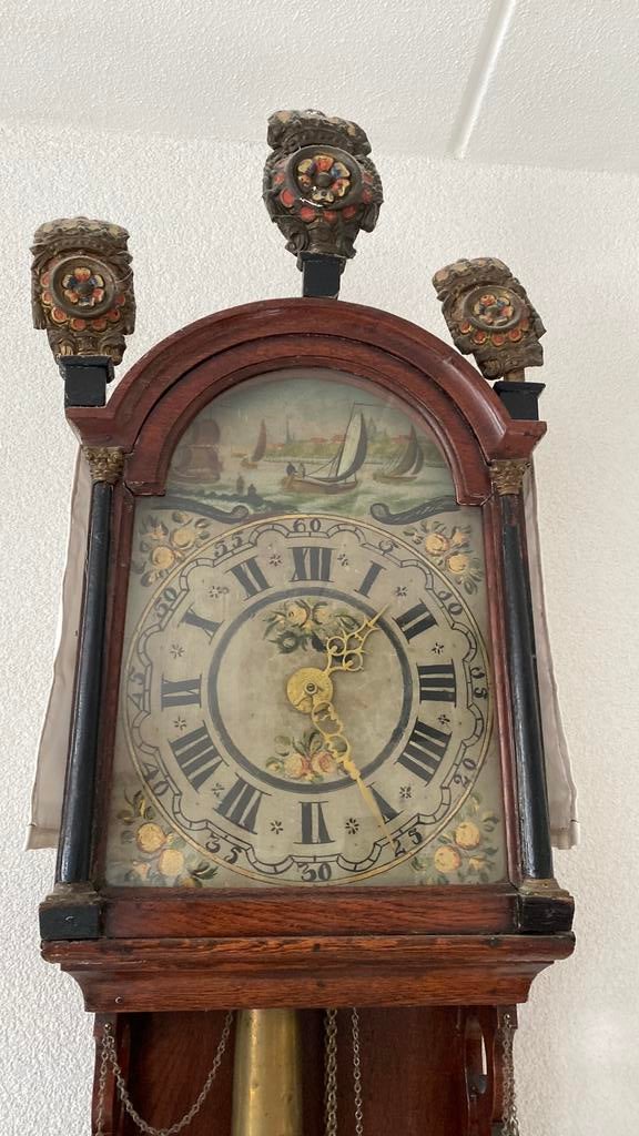 Friese staartklok - ca. 1880 uit Giessen Noord Brabant, Antiek en Kunst, Antiek | Klokken, Ophalen