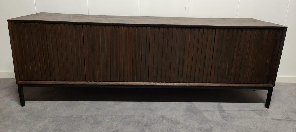 Madison Brown TV-meubel 165cm - Mangohout, Madison, Info@meubeloutletmeppel.nl, 150 tot 200 cm, Zo goed als nieuw