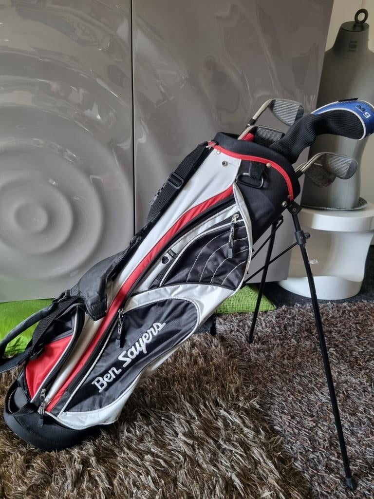 Ben Sayers M9 grafieten ijzers 5,7,9,S & hybride 4, golftas., Ophalen of Verzenden, Zo goed als nieuw, Set, Overige merken