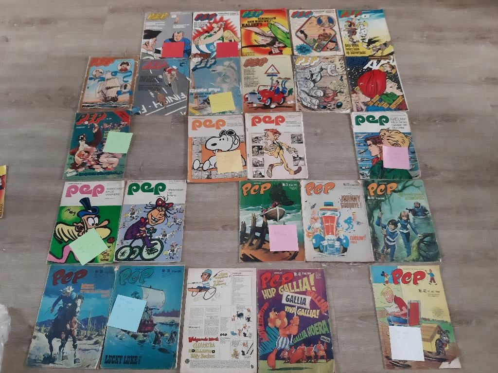 Pep stripboeken en weekbladen uit 1964, 1968, en 1970, 1974, Meerdere stripboeken, Ophalen of Verzenden, Gelezen