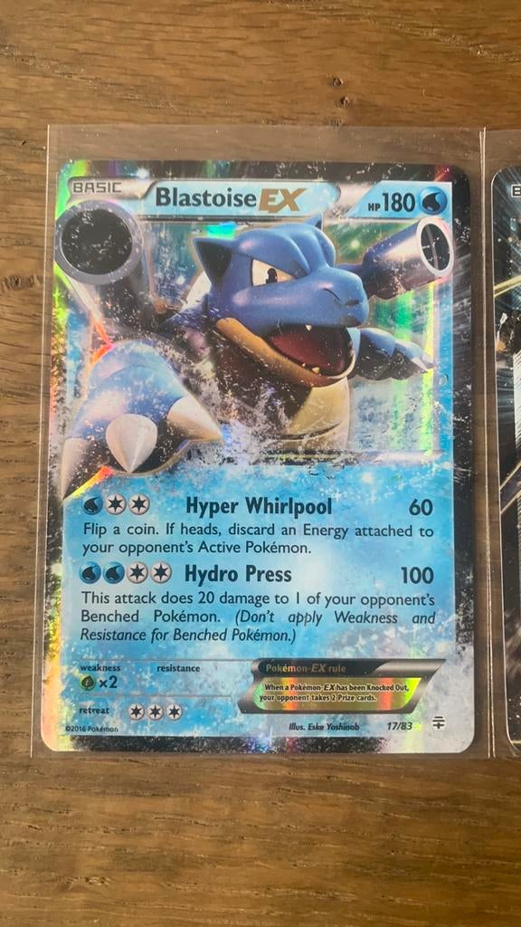 Blastoise ex 17/83 generations, Ophalen of Verzenden, Gebruikt, Losse kaart, Foil