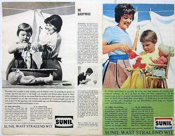 25 vintage advertenties reclames wasmiddel 1962 wasmiddels, Ophalen of Verzenden, Gebruikt, Overige typen