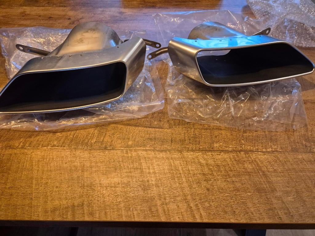 Z.g.a.n. originele uitlaten chrome/zilver Audi A4 of A5, Auto-onderdelen, Uitlaatsystemen, Ophalen of Verzenden, Nieuw, Audi