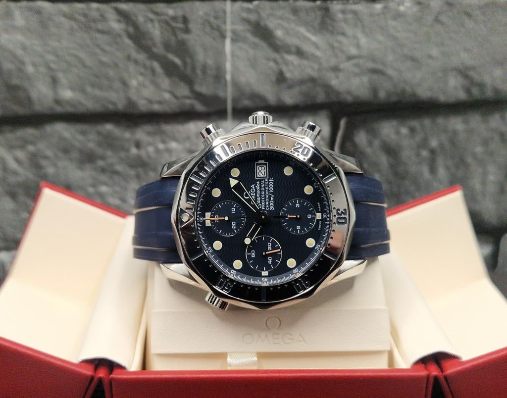 Omega Seamaster diver 300M professional chronograph, Sieraden, Tassen en Uiterlijk, Horloges | Heren, Staal, Staal, Polshorloge