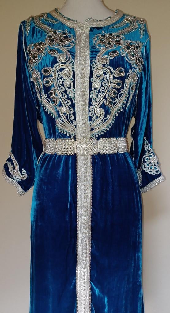 Te koop marokkaanse jurk takchita tekshita kaftan, Kleding | Dames, Gelegenheidskleding, Zo goed als nieuw, Overige typen, Maat 36 (S)
