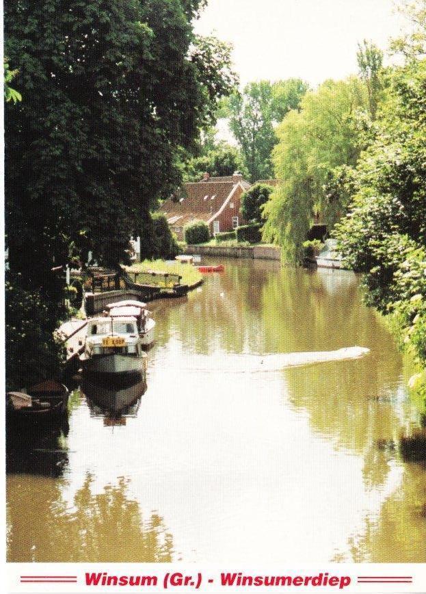WINSUM (Gr.)- Winsumerdiep. Pleziervaart. 14-02, Ophalen of Verzenden, 1980 tot heden, Ongelopen, Groningen