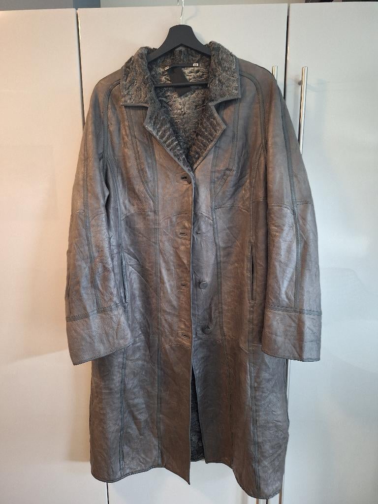 Rundholz jas in maat XL, Kleding | Dames, Jassen | Winter, Zo goed als nieuw, Maat 46/48 (XL) of groter, Grijs, Verzenden