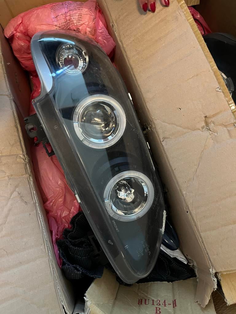 Angel Eyes Koplampen Renault Megane 96-99, Ophalen of Verzenden, Gebruikt, Renault