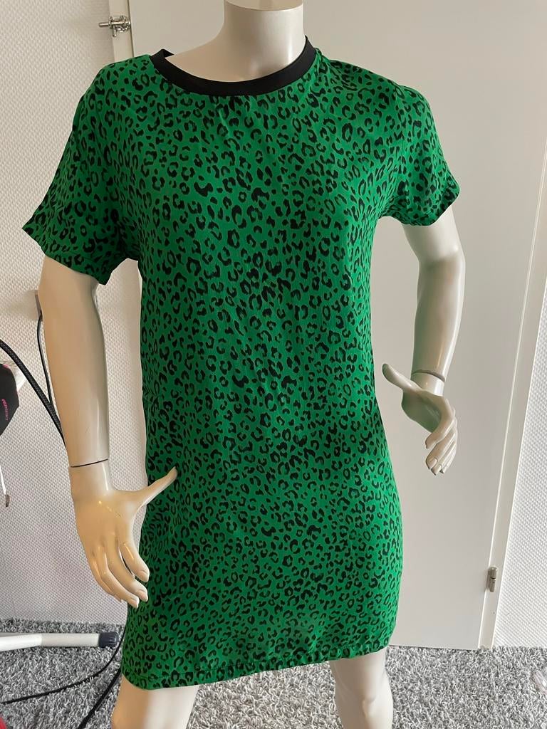 Costes groen met vlekje jurkje maat m, Maat 38/40 (M), ., Ophalen of Verzenden, Zo goed als nieuw