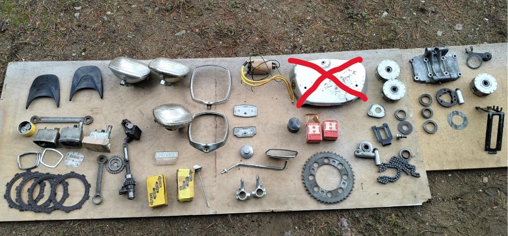Honda CR93,C92,CA92,CB92,C71,CA72,CB72, Motoren, Verzenden, Gebruikt