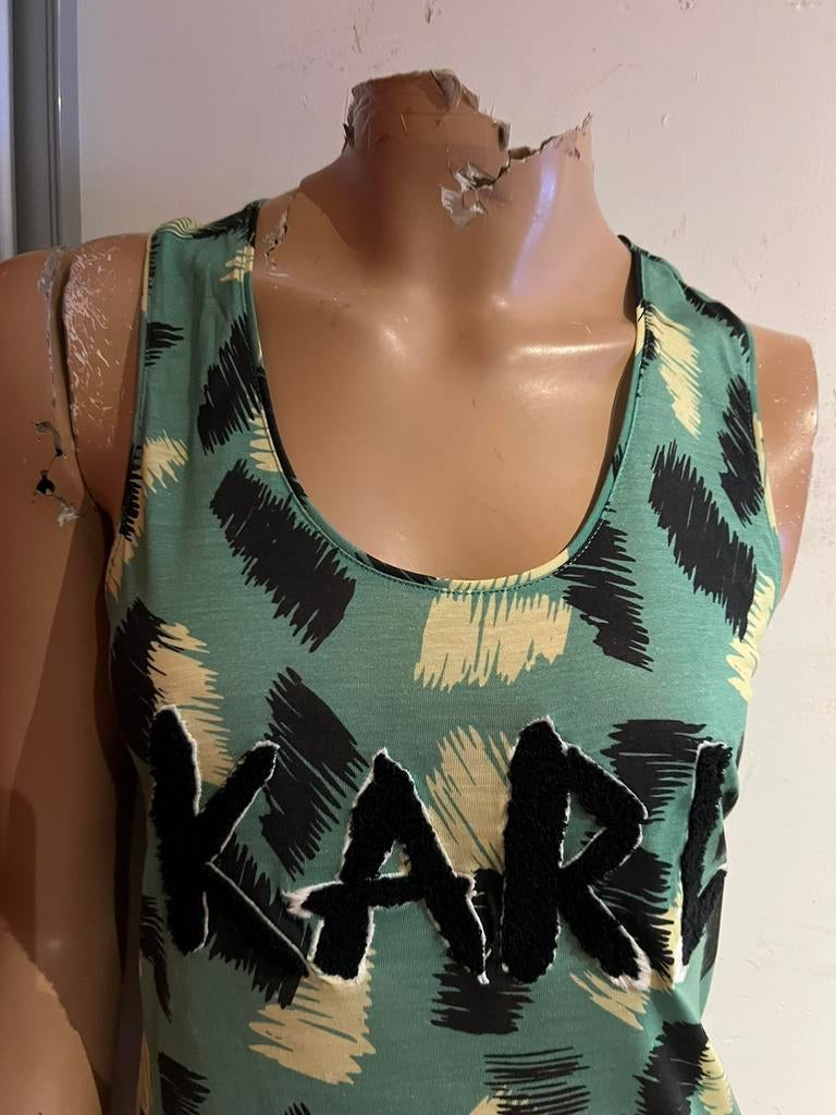 KARL LAGERFELD top maat L origineel ZGAN, Karl Lagerfeld, G, G, Maat 42/44 (L)
