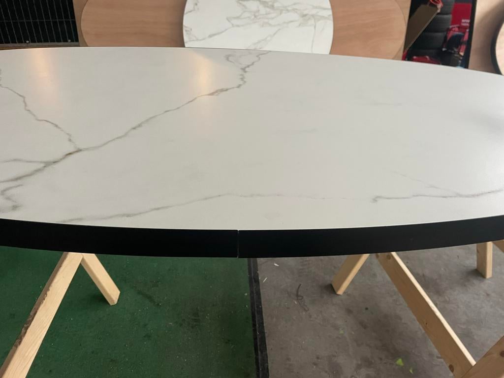 Dekton ovale tafel blad- 200x100 cm  nieuw!, Huis en Inrichting, Tafels | Eettafels, Ophalen, Overige materialen, 100 tot 150 cm