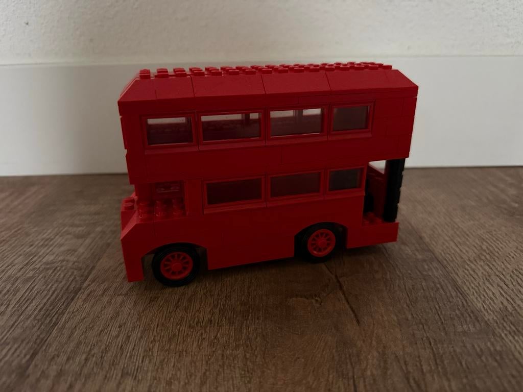 Lego 384 Rode Dubbeldekker Bus, Kinderen en Baby's, Speelgoed | Duplo en Lego, Ophalen of Verzenden, Gebruikt, Complete set, Lego