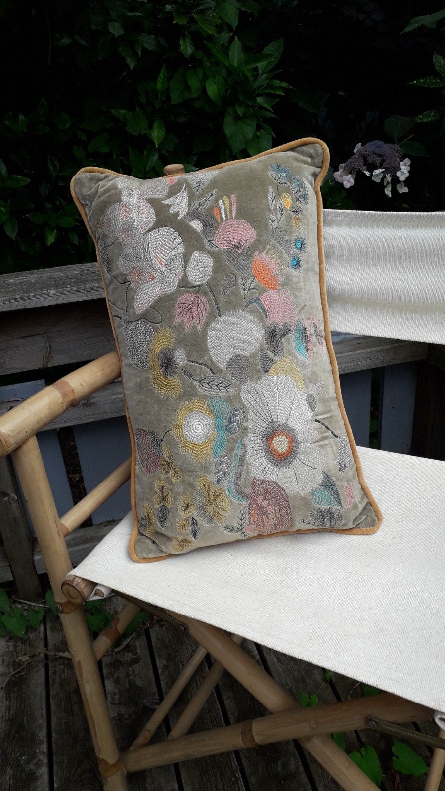 Kussen imbarro 56x35cm, Ophalen of Verzenden, Zo goed als nieuw, Vierkant