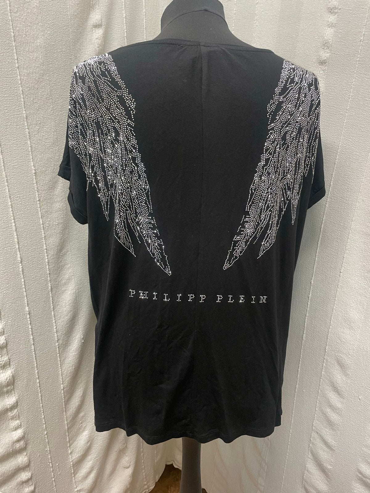 Nieuw Philipp Plein T-shirt met strass en bling bling, Zwart, Maat 46/48 (XL) of groter, Nieuw, Ophalen of Verzenden