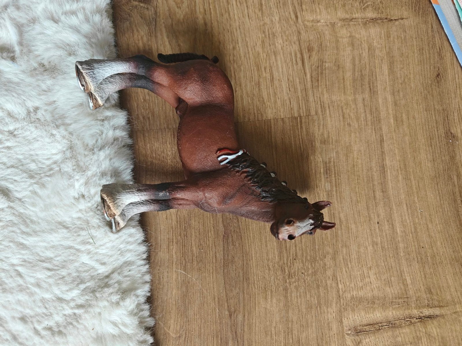 Schleich Clydesdale ruin - in goede staat, Ophalen of Verzenden, Zo goed als nieuw