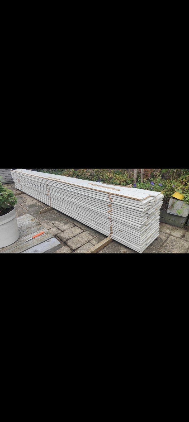Yellow ceder cedar 590 cm 14.5 x 1.8 cm, Ophalen, Minder dan 25 mm, Nieuw, Plank