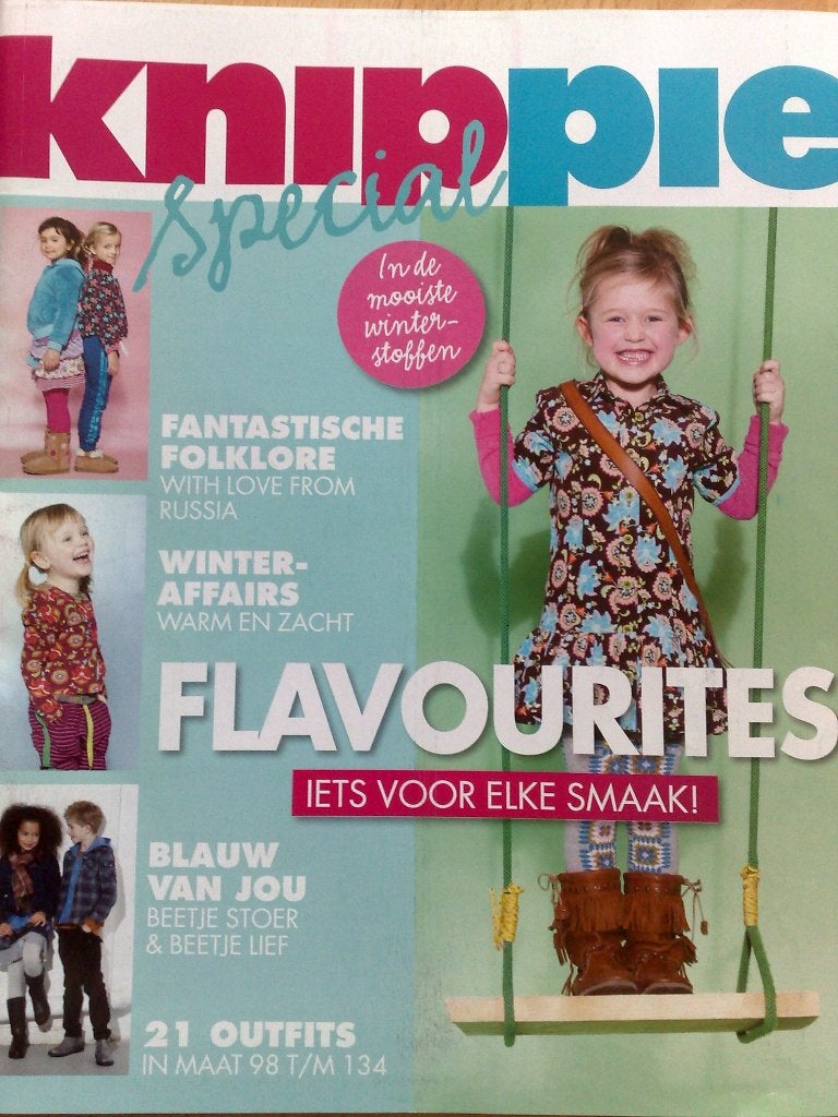 Knippie special bijlage najaar 2011 ,maat 98 t/m 134, Hobby en Vrije tijd, Kledingpatronen, Verzenden, Kind, Knippie