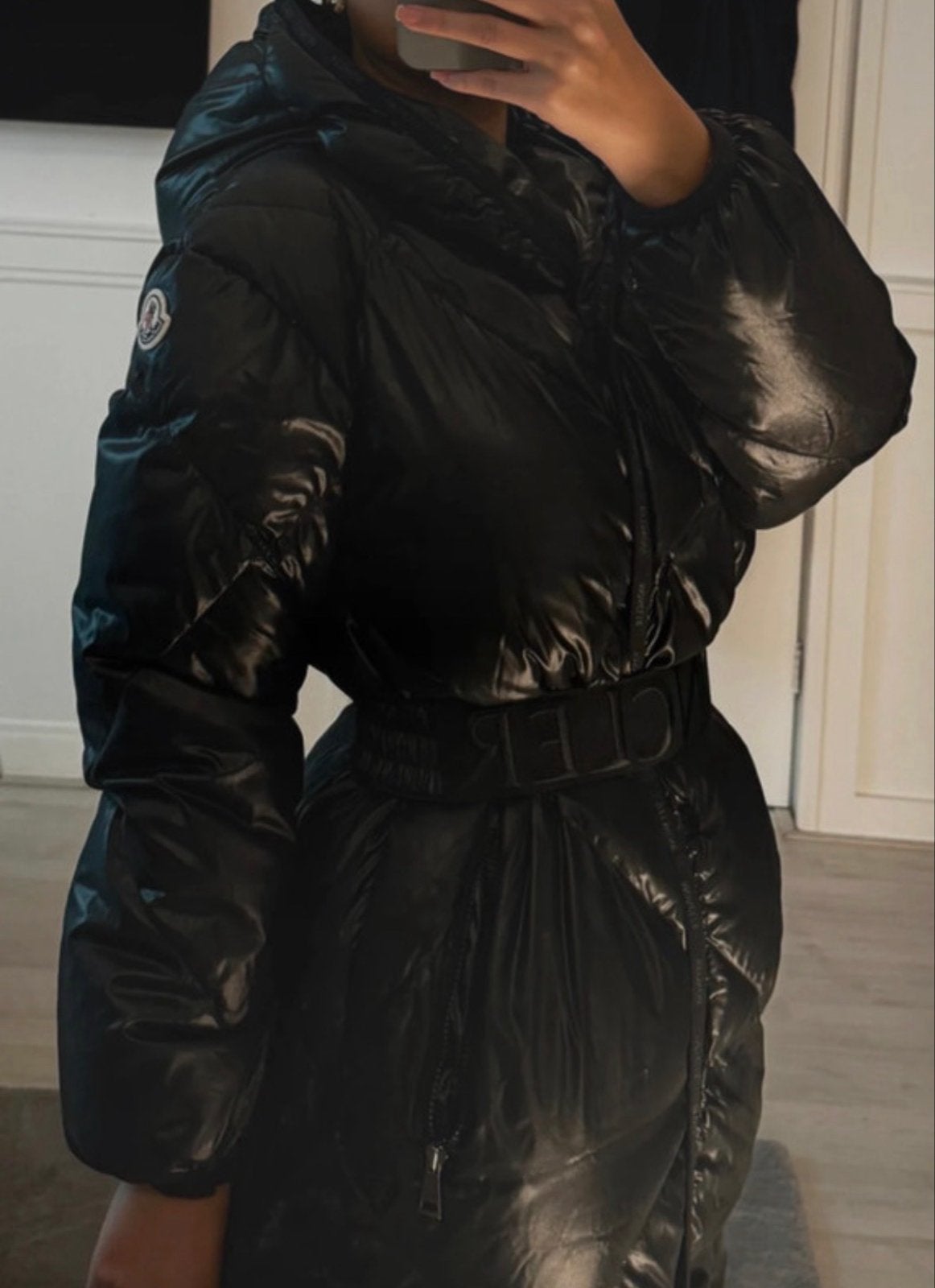 Moncler Cotonniere Gewatteerde Donsjas - Zwart, Kleding | Dames, Jassen | Winter, Ophalen of Verzenden, Nieuw, Maat 34 (XS) of kleiner