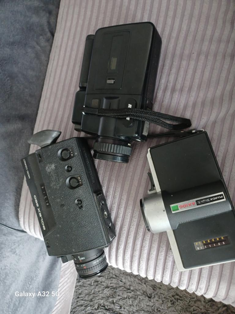 Vintage Super 8 Camera Set: Bolex, Fujica, Nizo, Ophalen of Verzenden, 8mm, Camera