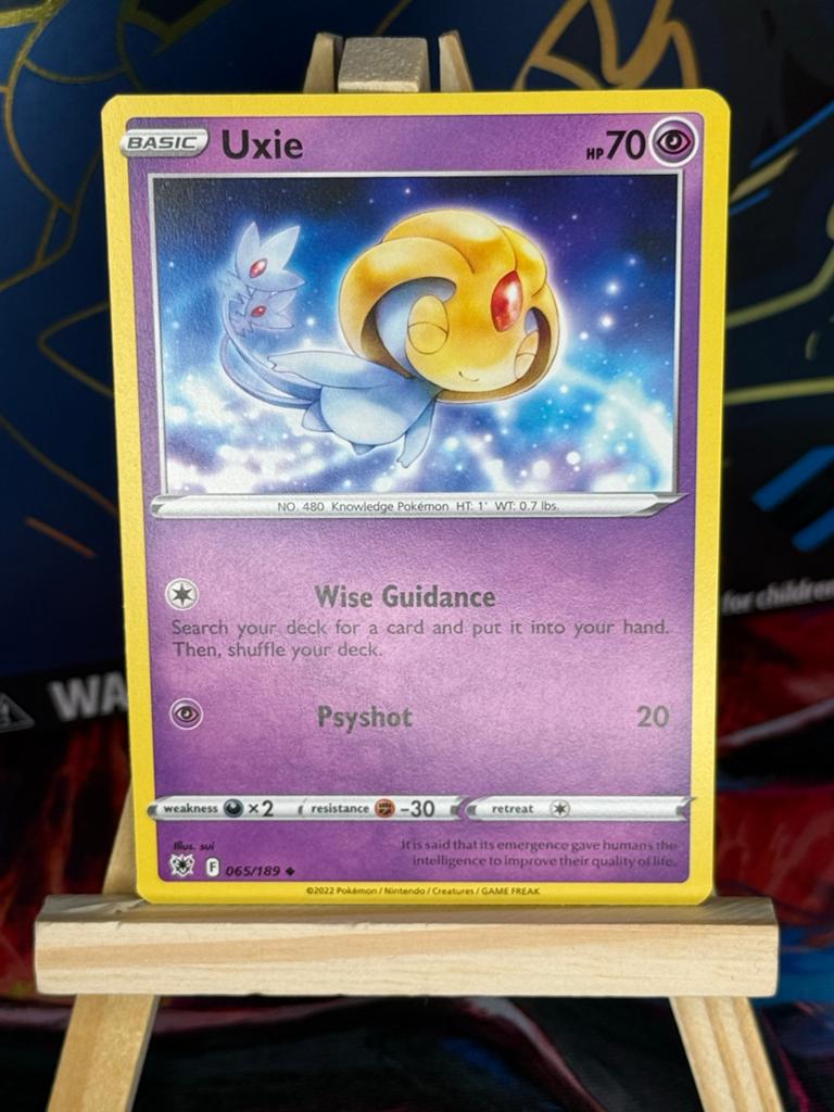 Uxie #65 | Pokemon Astral Radiance, Ophalen of Verzenden, Zo goed als nieuw, Losse kaart