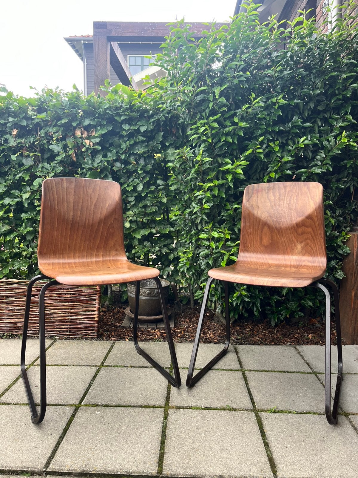 Vintage Thur Op Seat stoelen, Ophalen, Gebruikt, Twee, Bruin