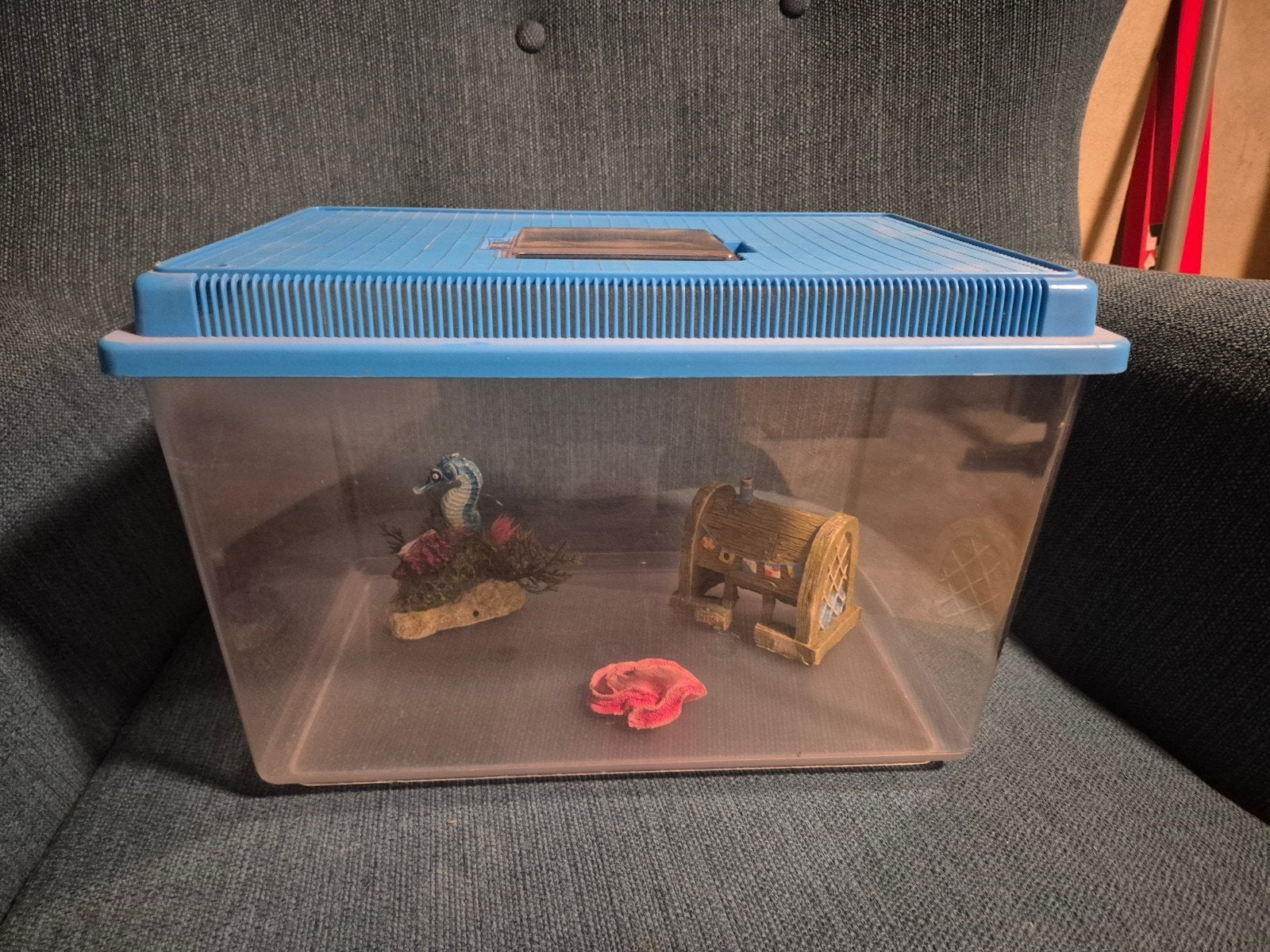 Plastic aquarium, Dieren en Toebehoren, Ophalen, Gebruikt, Leeg aquarium
