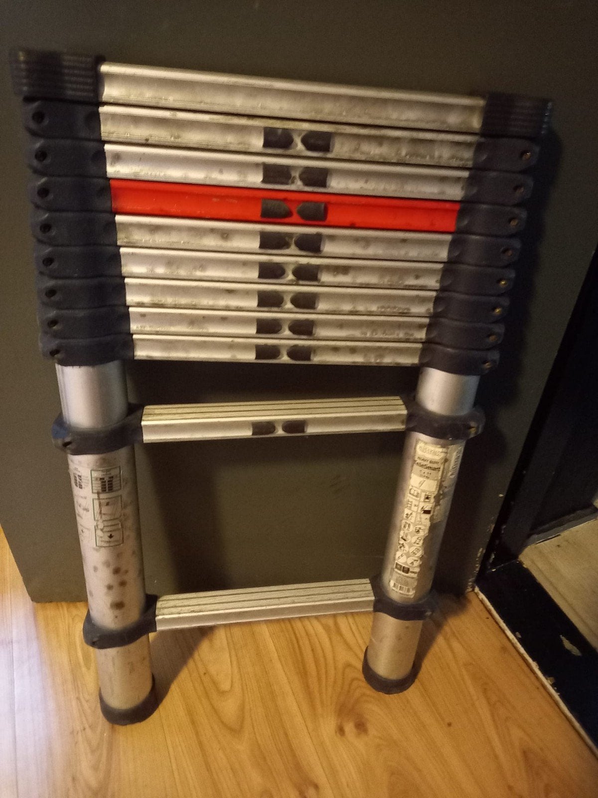telescoop ladder, Ophalen, Gebruikt, Ladder, Opvouwbaar of Inschuifbaar