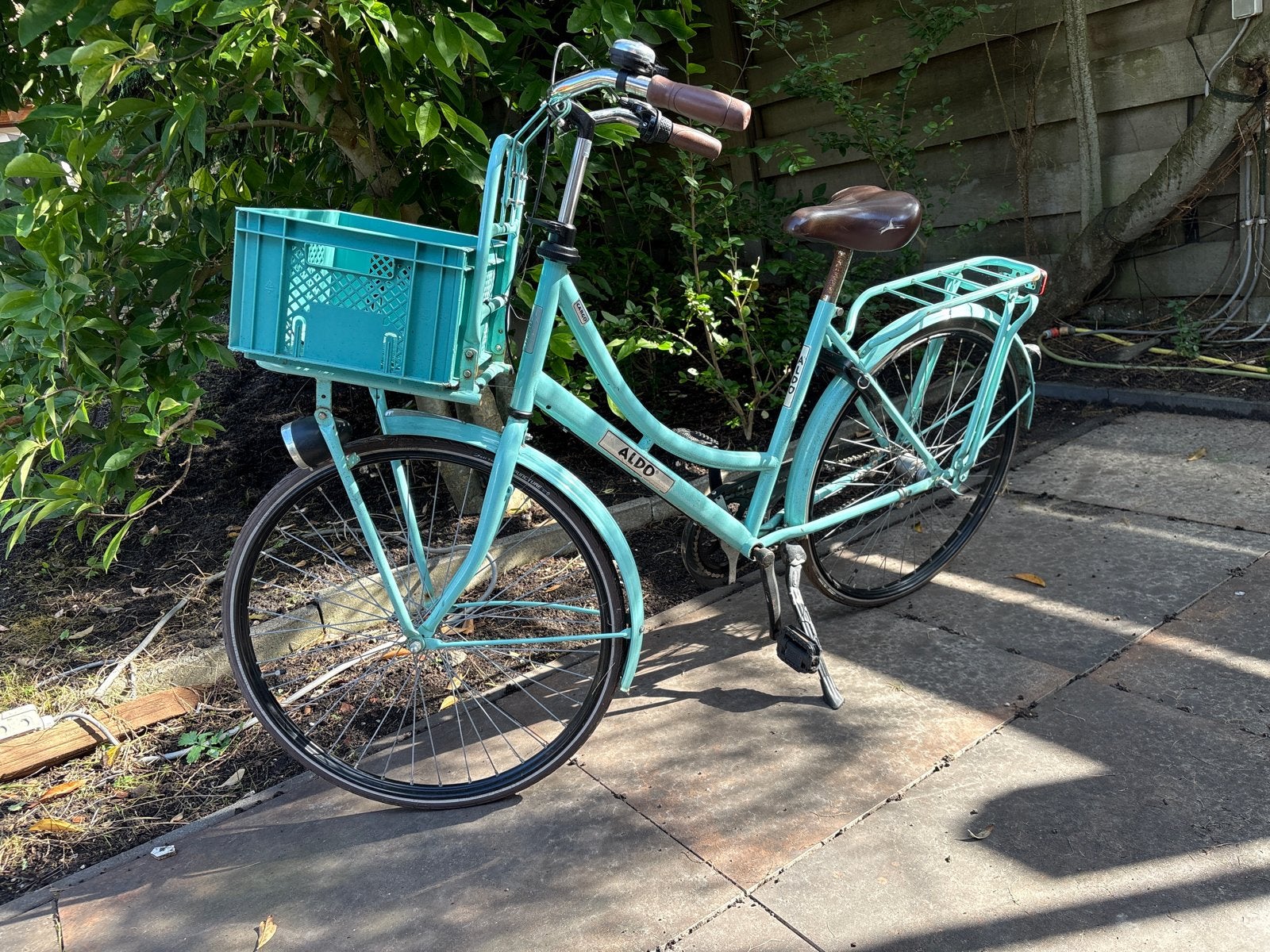 Aldo 26 inch kinderfiets met versnellingen, Fietsen en Brommers, Ophalen, Gebruikt, Terugtraprem, 20 inch of meer