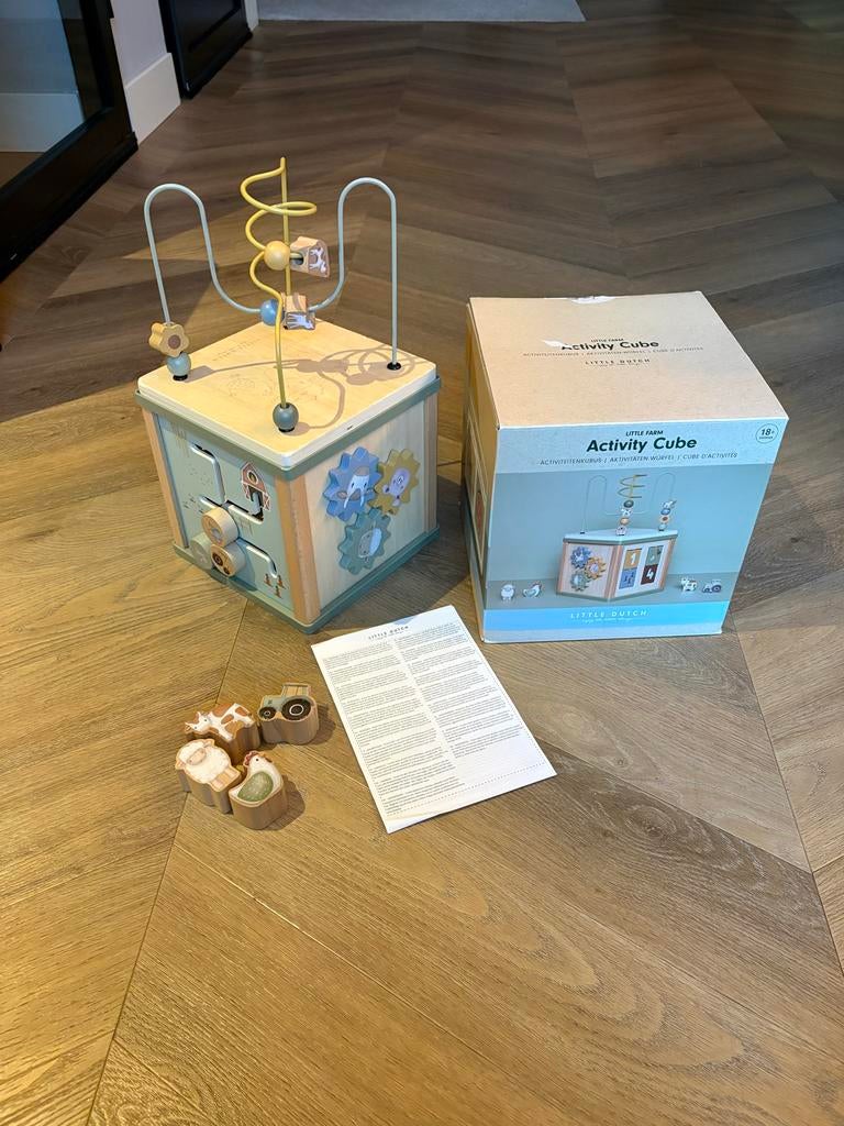 Little Dutch Activity Cube - Zo goed als nieuw, Kinderen en Baby's, Speelgoed | Houten speelgoed, Ophalen of Verzenden, Zo goed als nieuw