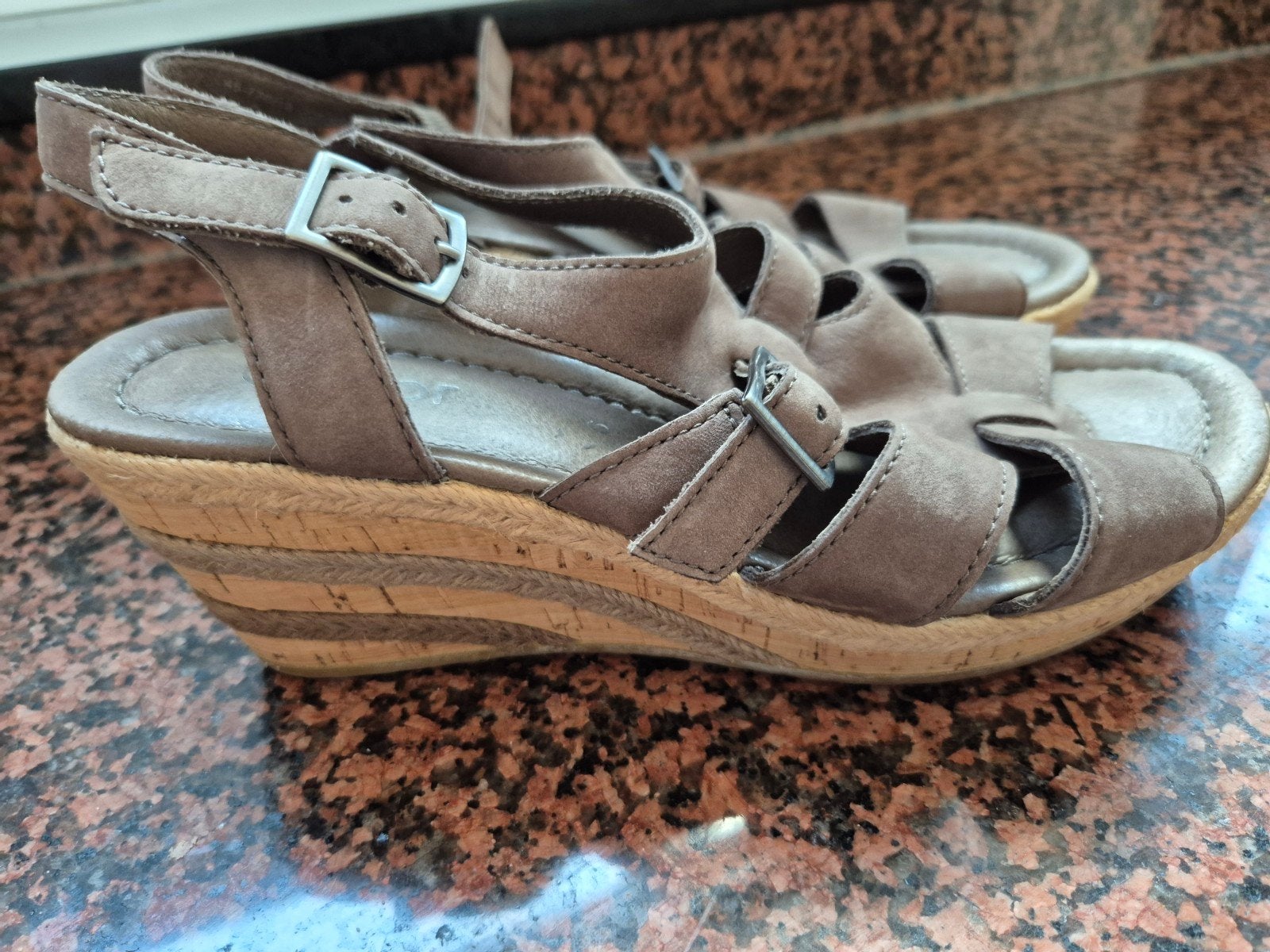 Gabor zomer schoentjes maat 39, Kleding | Dames, Beige, Gabor, Zo goed als nieuw, Sandalen of Muiltjes