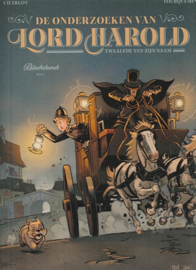 De onderzoeken van Lord Harold  Blackchurch 1 Hardcover, Eén stripboek, Ophalen of Verzenden, Zo goed als nieuw