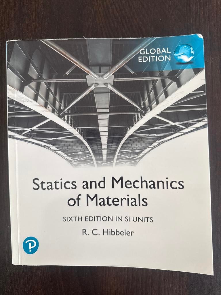 Statics and Mechanics of Materials - R. C. Hibbeler, Ophalen of Verzenden, Beta, Zo goed als nieuw, HBO
