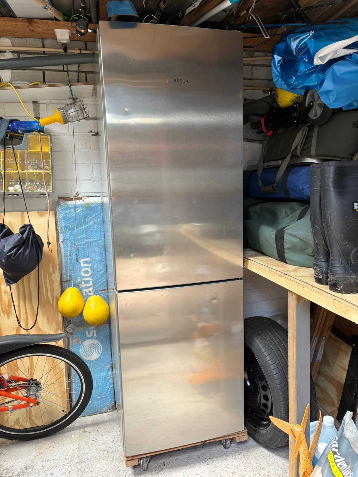 Bosch koelvriescombinatie, Witgoed en Apparatuur, Koelkasten en IJskasten, Ophalen, Gebruikt, 200 liter of meer, Met aparte vriezer