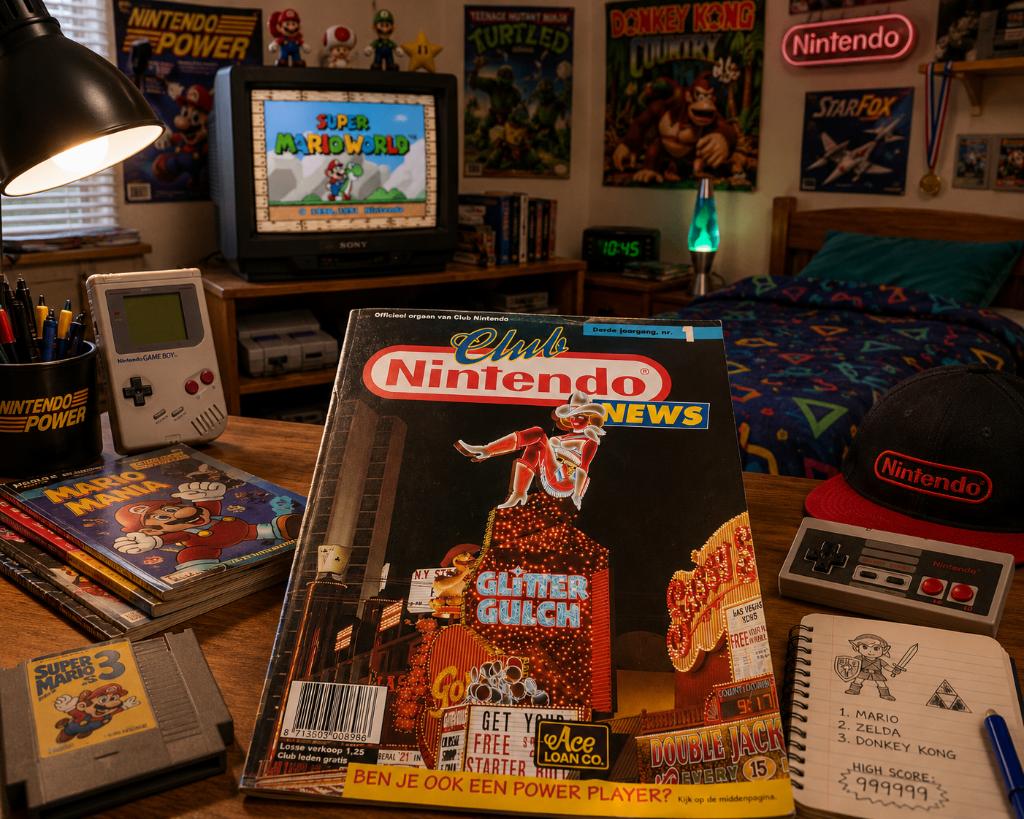 Club Nintendo NEWS 3e Jaargang nr. 1 1995 (Vegas), Gebruikt, 1 speler, Racen en Vliegen, Ophalen of Verzenden
