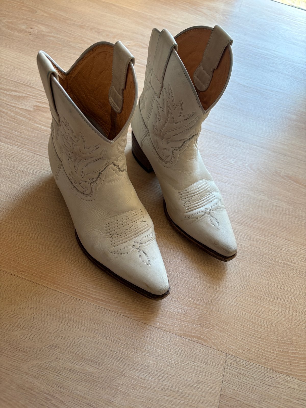 Sendra cowboylaarzen wit maat 40, Ophalen, Gedragen, Wit, Lage of Enkellaarzen