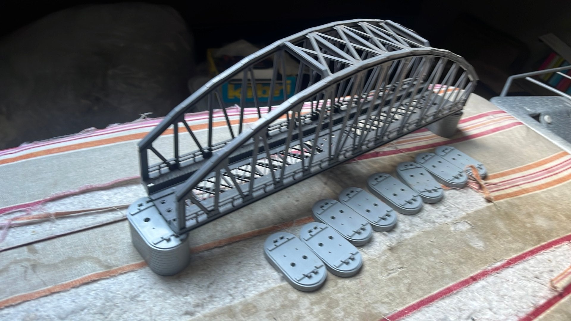 Te koop boogbrug+pijlers van marklin 7253,7252,7263, Wisselstroom, Rails, Ophalen of Verzenden, Zo goed als nieuw