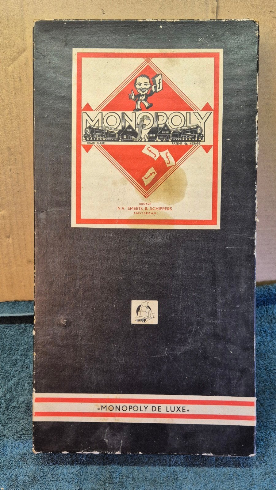 Zeldzaam vintage Monopoly De Luxe (Smeets & Schippers / Clip, Ophalen, Gebruikt