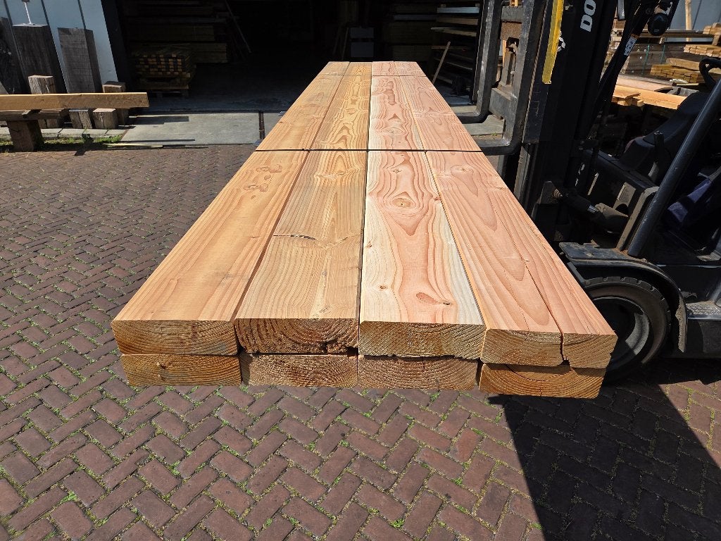 8 Douglas balken 6.5x19.0 cm - 4.00 m lang - nr: TB40, Ophalen, Nieuw, 250 cm of meer, Balken