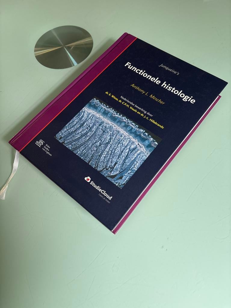 Junqueira’s Functionele Histologie - Medisch Boek, Boeken, Studieboeken en Cursussen, Ophalen of Verzenden, Beta, Zo goed als nieuw