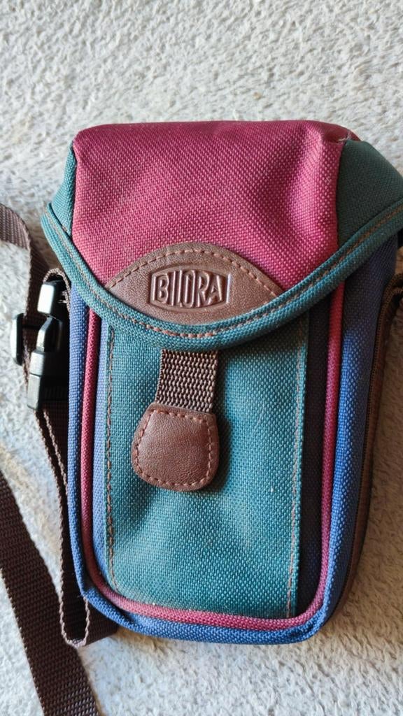 Vintage Bilora telefoon / camera tas - schoudertas / Heuptas, Audio, Tv en Foto, Fotografie | Fototassen, Ophalen of Verzenden