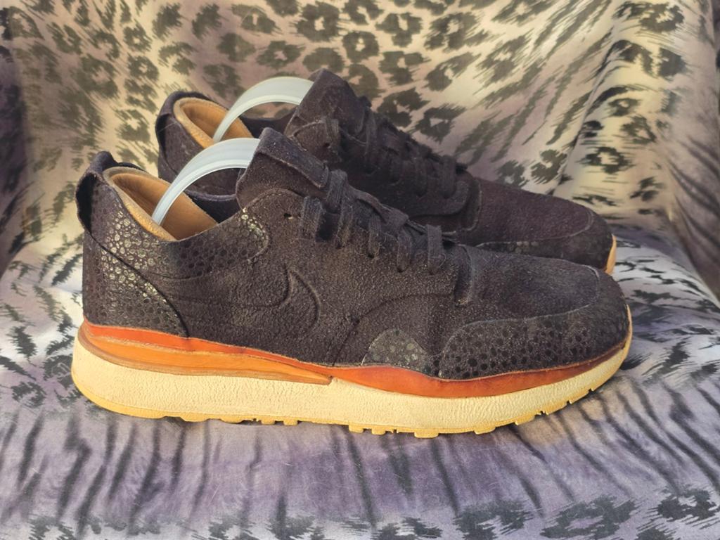 Nike Lab Air Safari Royal Black Vachetta Tan maat 38,5, Zwart, Nike, Ophalen of Verzenden, Sneakers of Gympen